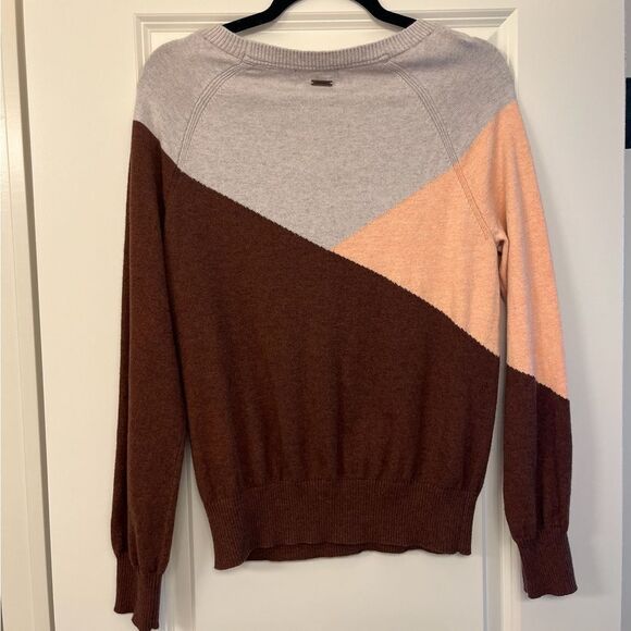 PRANA Long Sleeve Havaar Sweater Brown Pink Gray Women’s Size Small - Picture 4 of 7